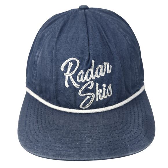 Radar Skis Slideback Baseball Cap Blue One Size Adjustable Embroidered Rope - Picture 1 of 8